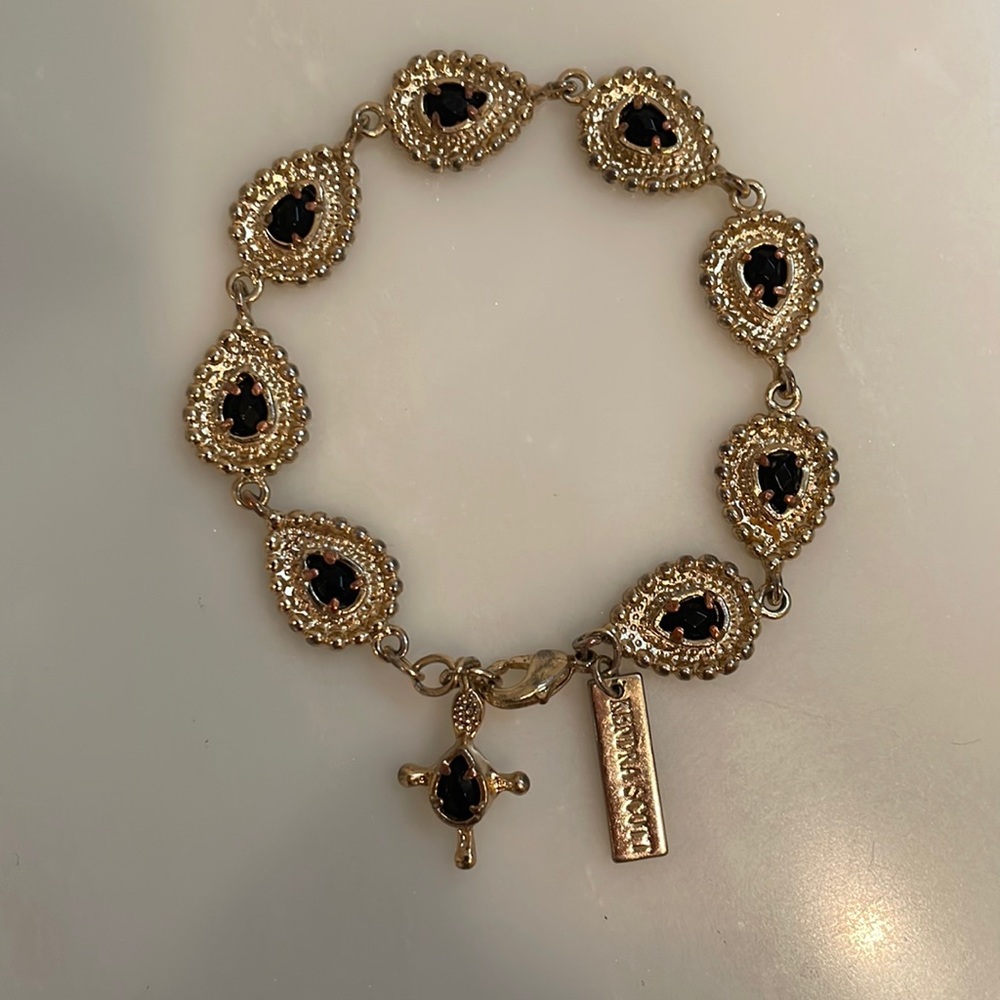 Kendra Scott gold and black bracelet
